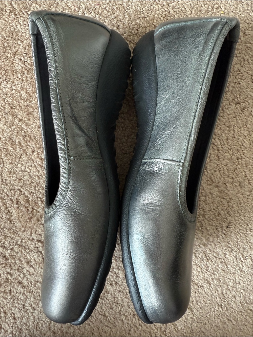 EUC Naot Taupo Leather Comfort Slip On Ballet Flats - Picture 5 of 12